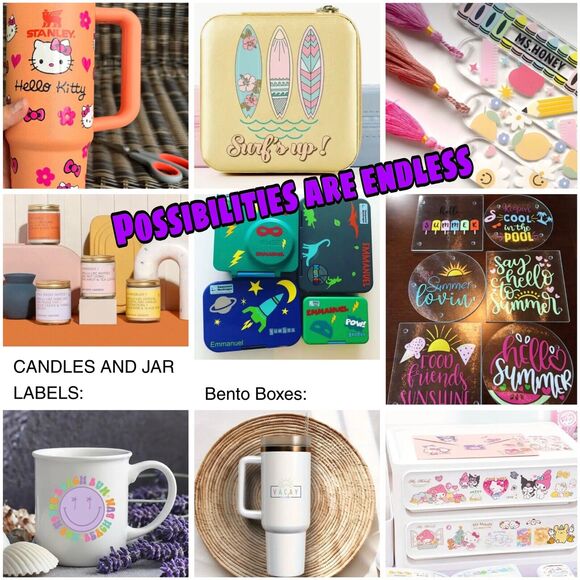 1 Piece Kitty UV DTF Cup Wrap, Transfer Stickers for Glass & More!! - Picture 2 of 3